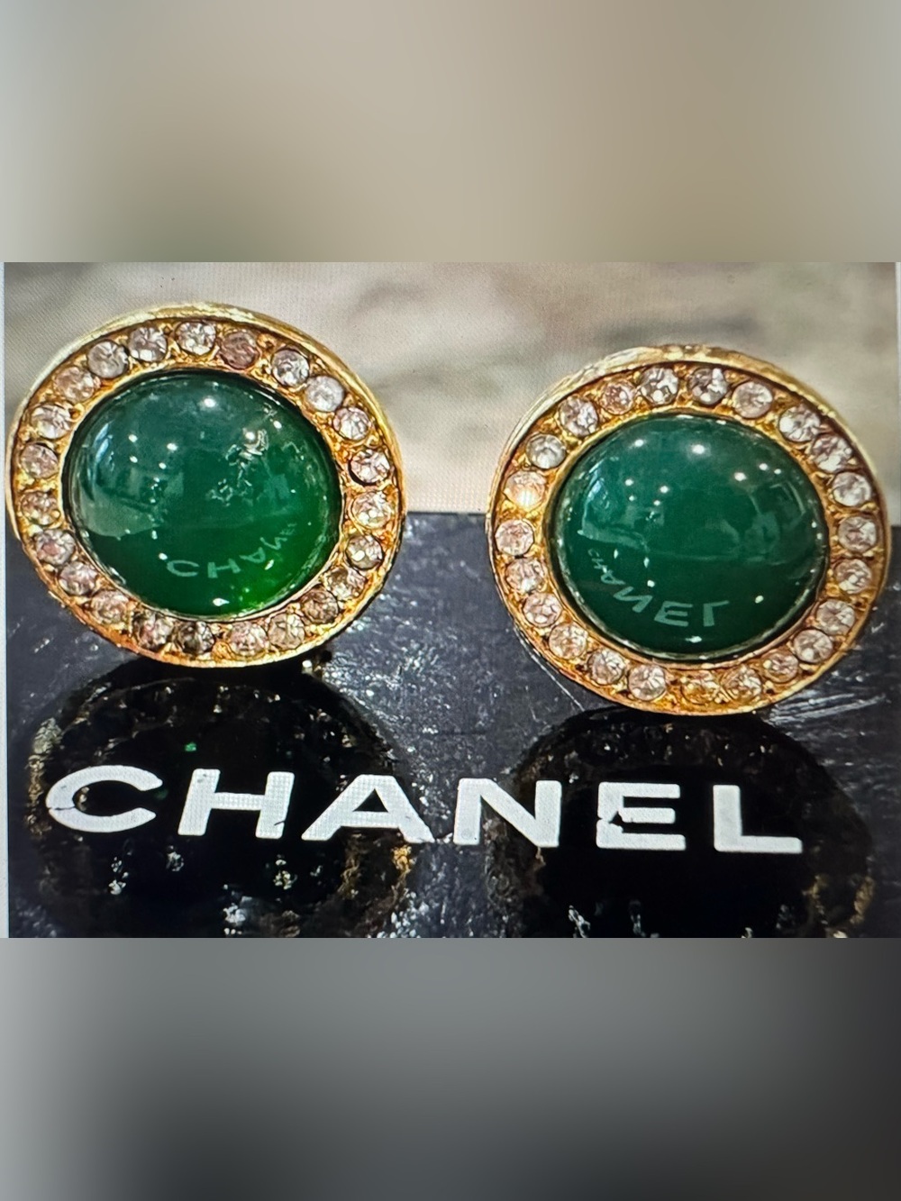 Chanel Vintage Gripoix Earrings
